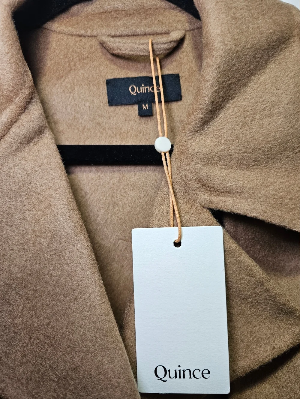 NWT Quince Double-Faced Merino Wool Trench Coat, Medium - Picture 10 of 13